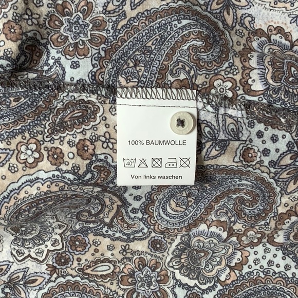 Adagio Plaid and Paisley Cotton Blouse - Picture 5 of 6